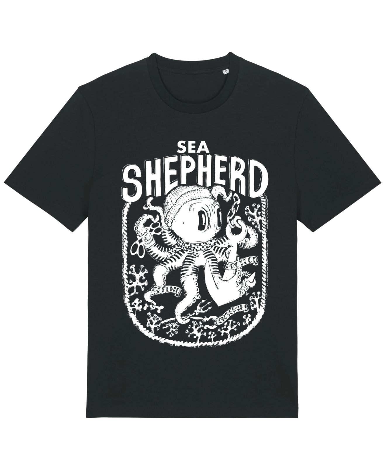 T-shirts en coton pour hommes, femmes, poissons de l'océan, pieuvre