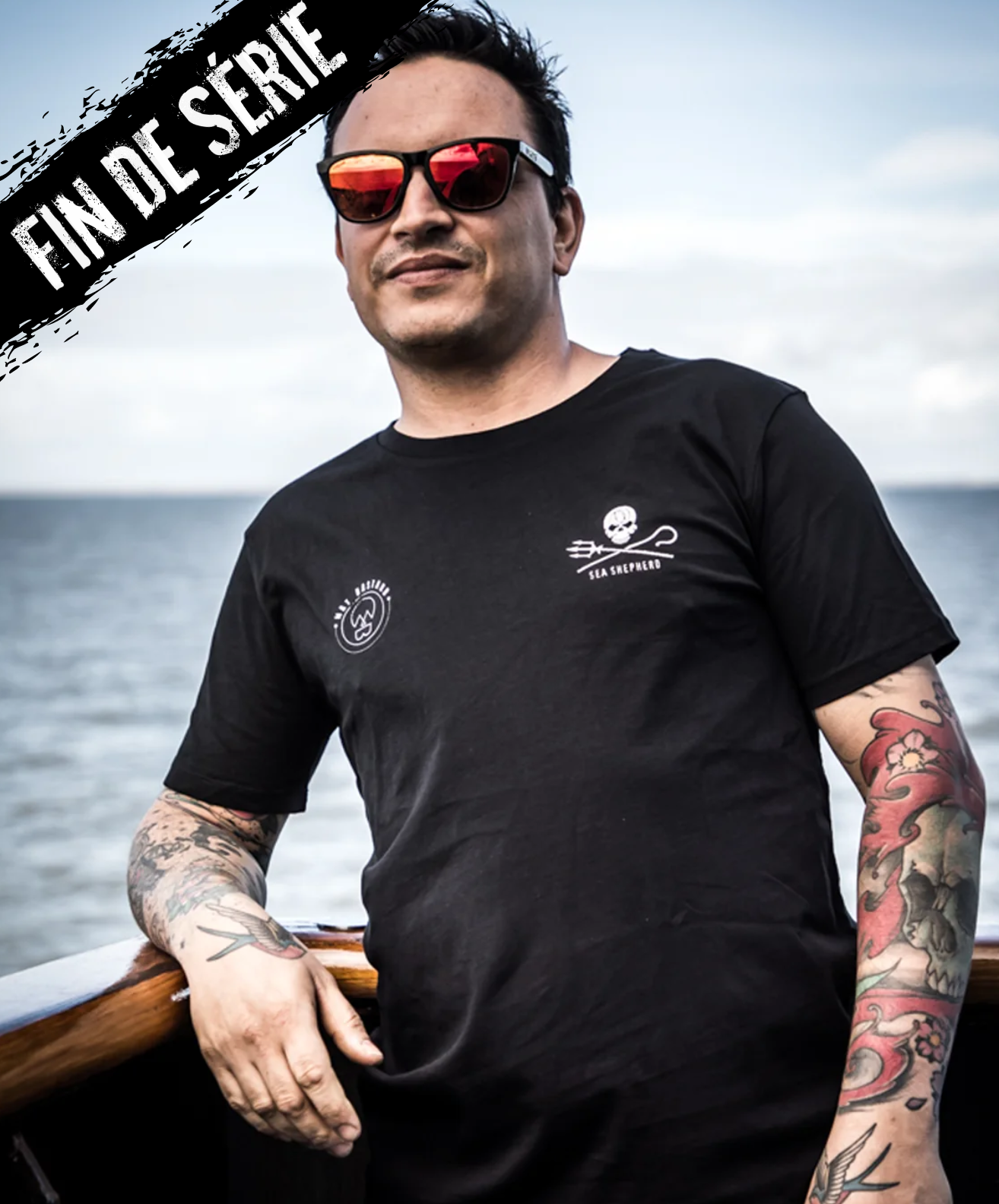 T-shirt Unisexe Sea Shepherd x Mat Bastard