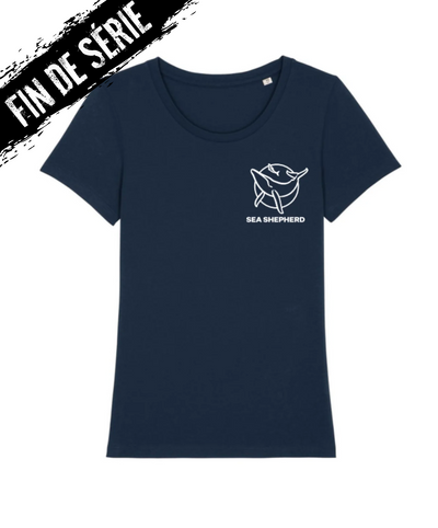 T-shirt Femme Baleine Navy
