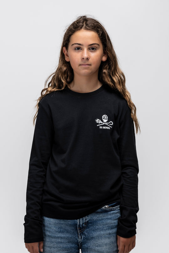 T-shirt Kids Jolly Roger Manches longues
