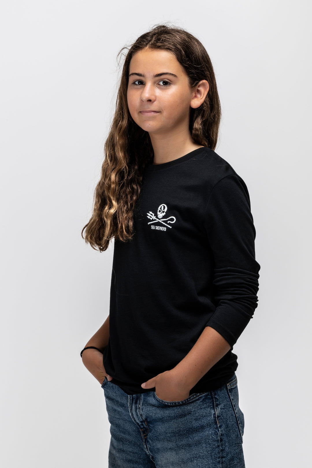 T-shirt Kids Jolly Roger Manches longues