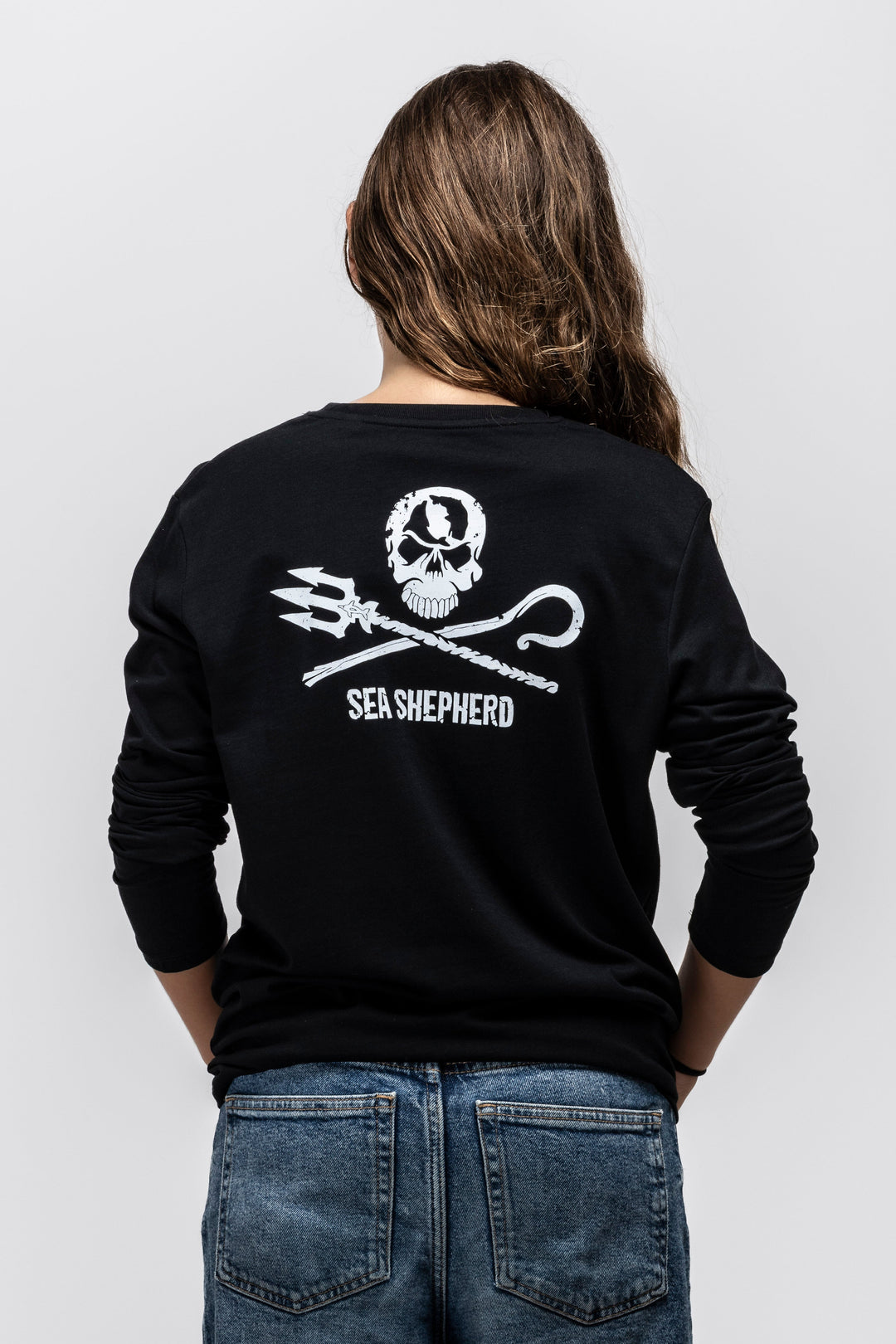 T-shirt Kids Jolly Roger Manches longues