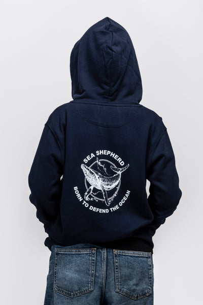 Sweat Zippé Baleine Defend Kids