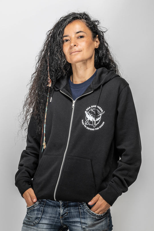 Sweat Zippé Unisexe Baleine Defend
