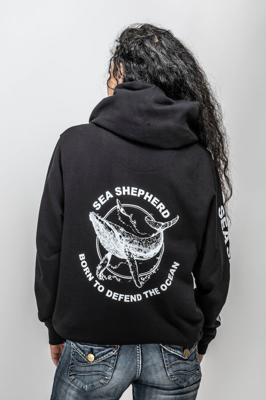 Sweat Zippé Unisexe Baleine Defend