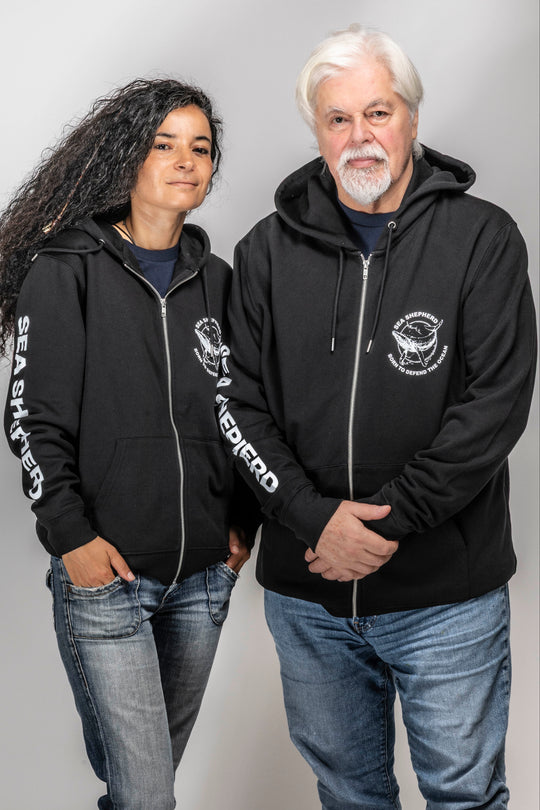 Sweat Zippé Unisexe Baleine Defend