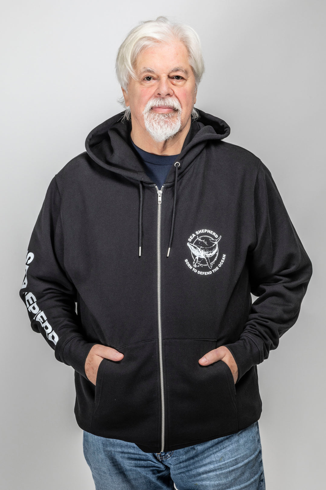 Sweat Zippé Unisexe Baleine Defend