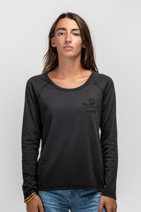 T-shirt Femme Manches Longues Jolly Roger