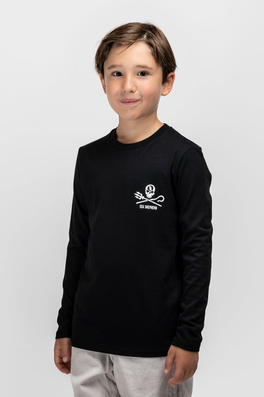 T-shirt Kids Jolly Roger Manches longues