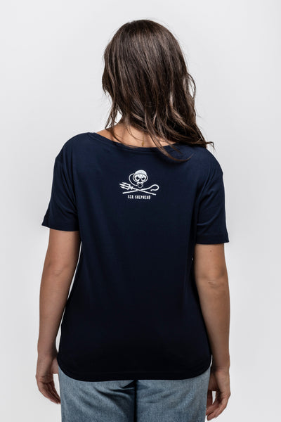 Women's Dive Navy T-shirt