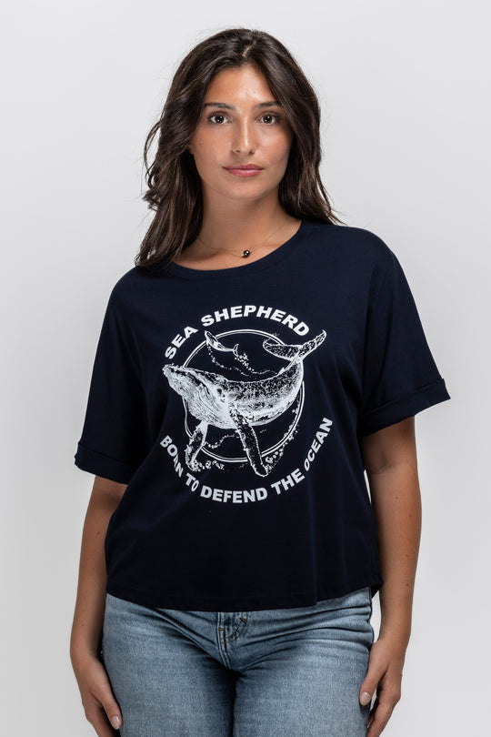T-shirt Femme Baleine Defend