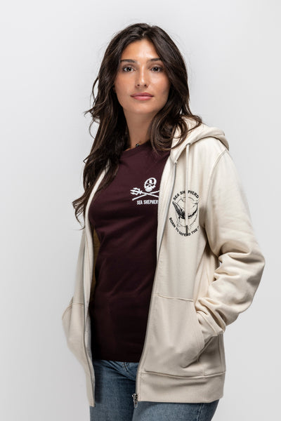 Sweat Zippé Unisexe Baleine Defend