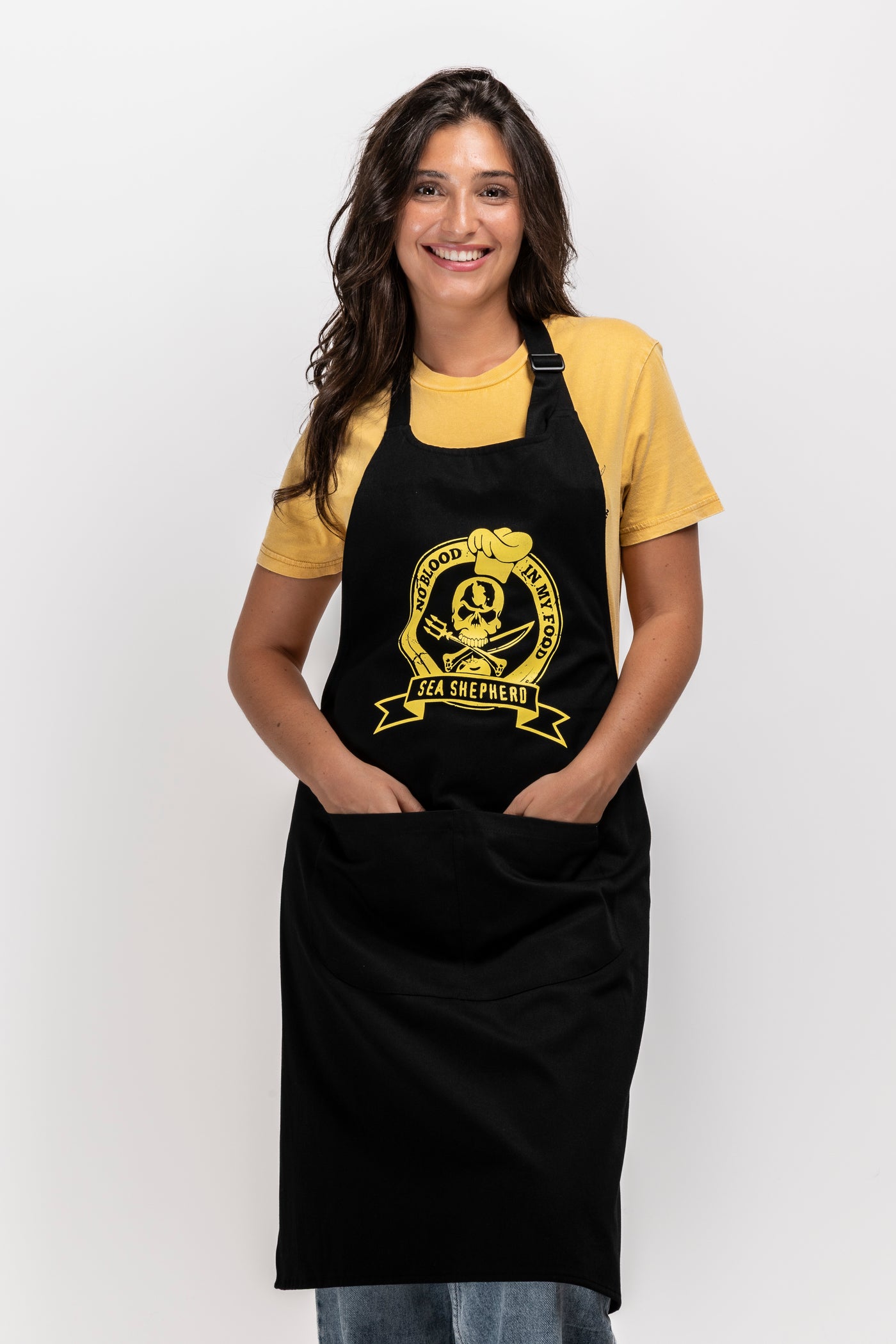 Tablier unisexe No Blood In My Food