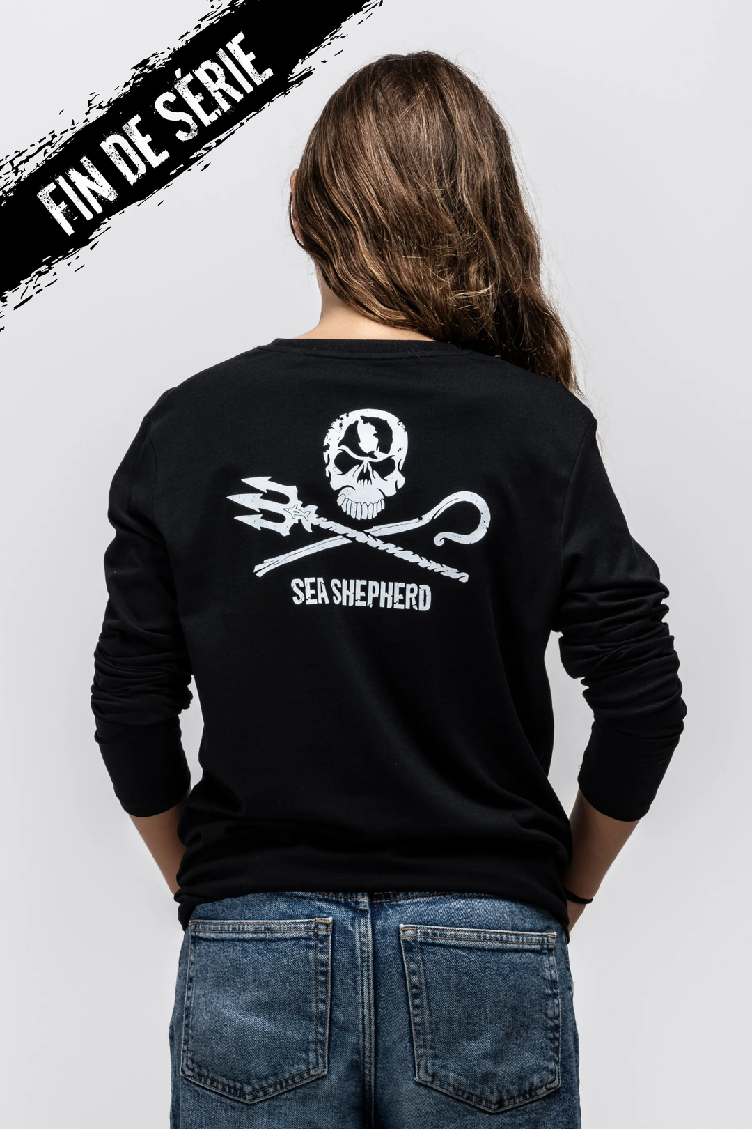 T-shirt Kids Jolly Roger Manches longues