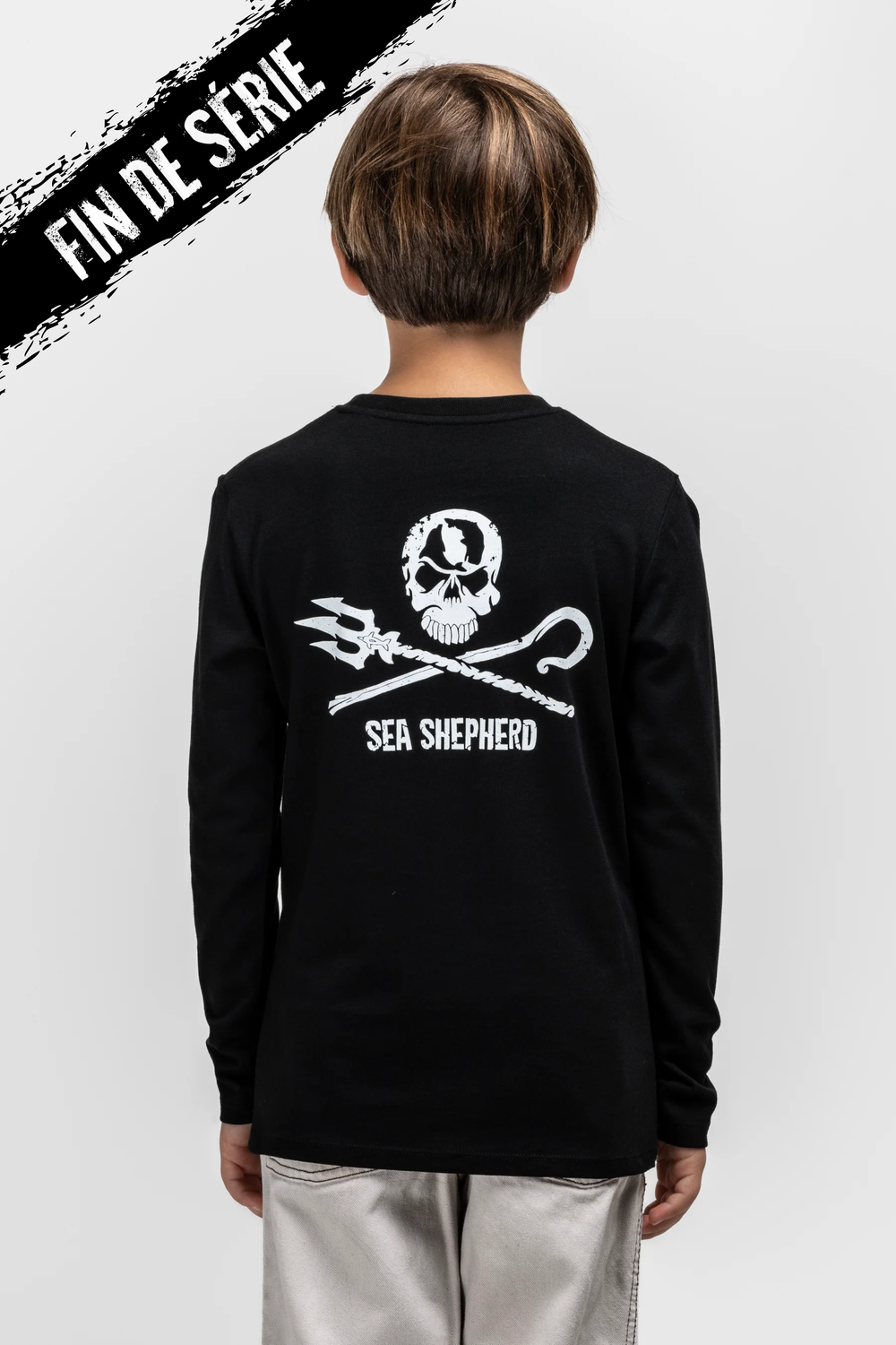 T-shirt Kids Jolly Roger Manches longues