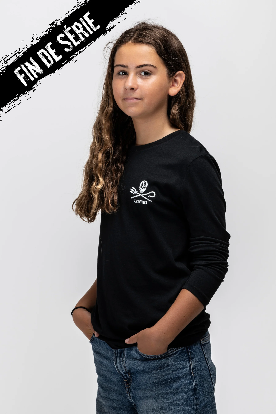 T-shirt Kids Jolly Roger Manches longues