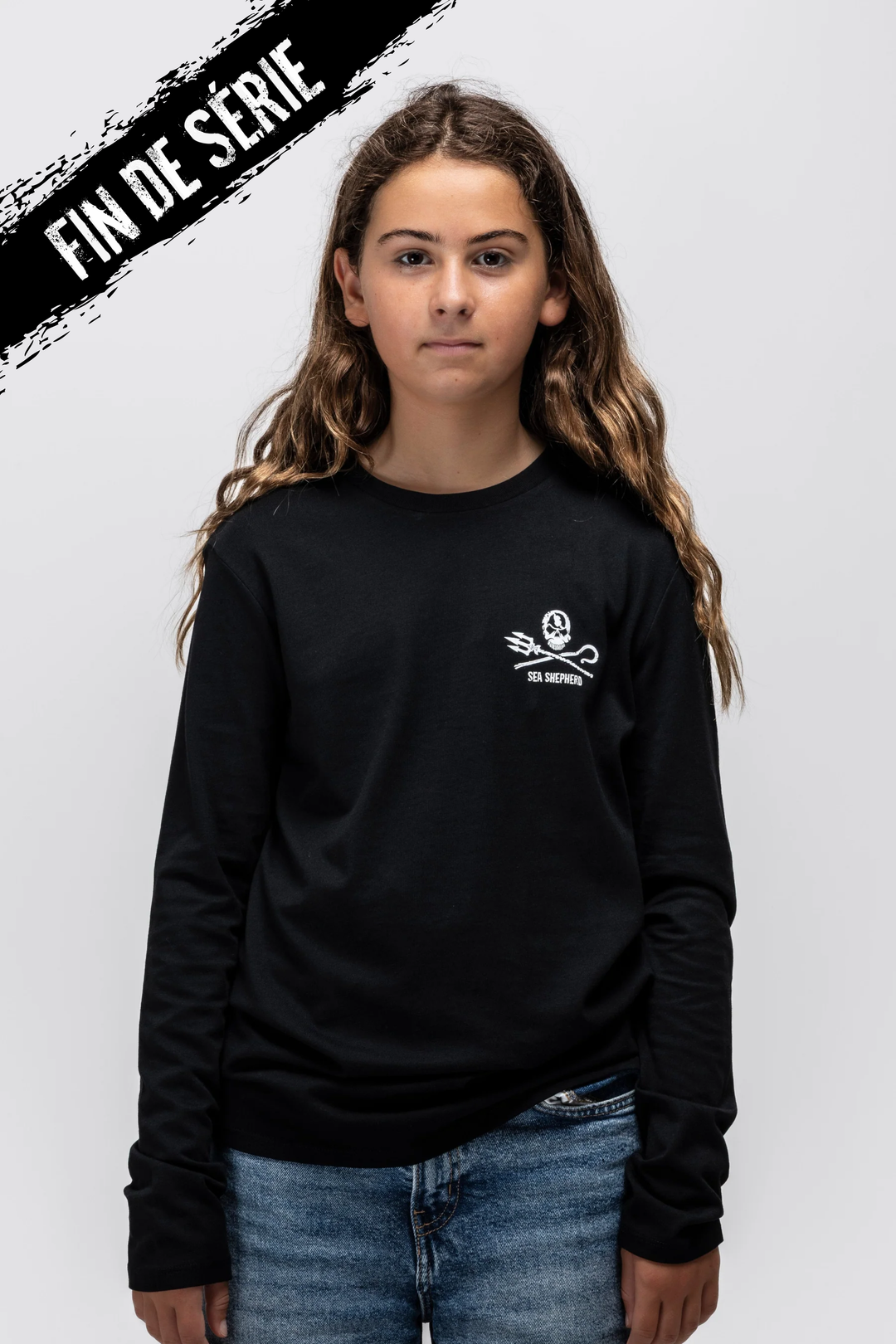 T-shirt Kids Jolly Roger Manches longues