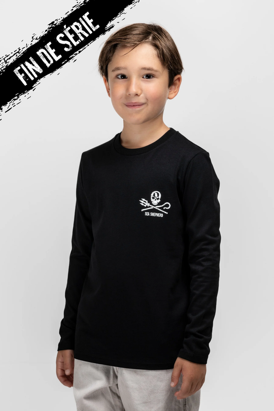 T-shirt Kids Jolly Roger Manches longues