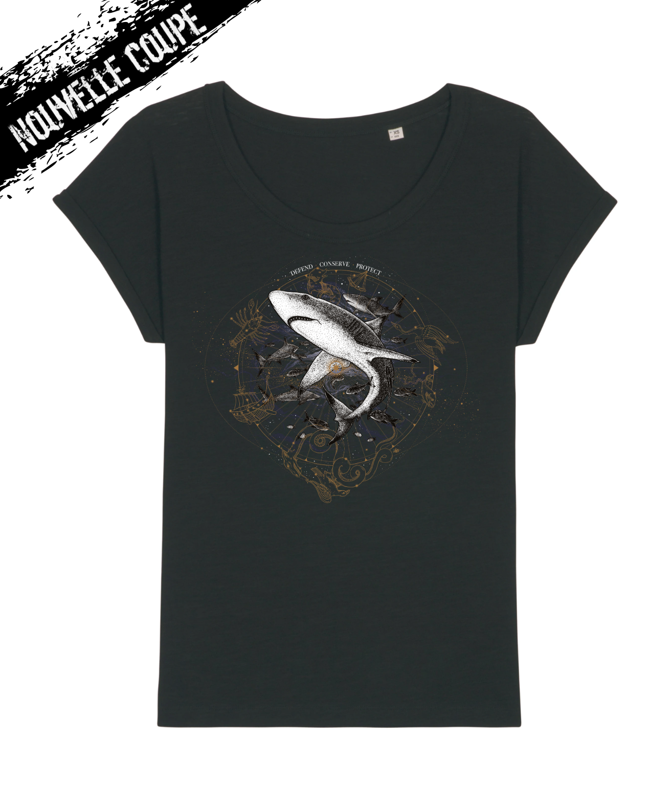 T-shirt Femme Requin Constellation