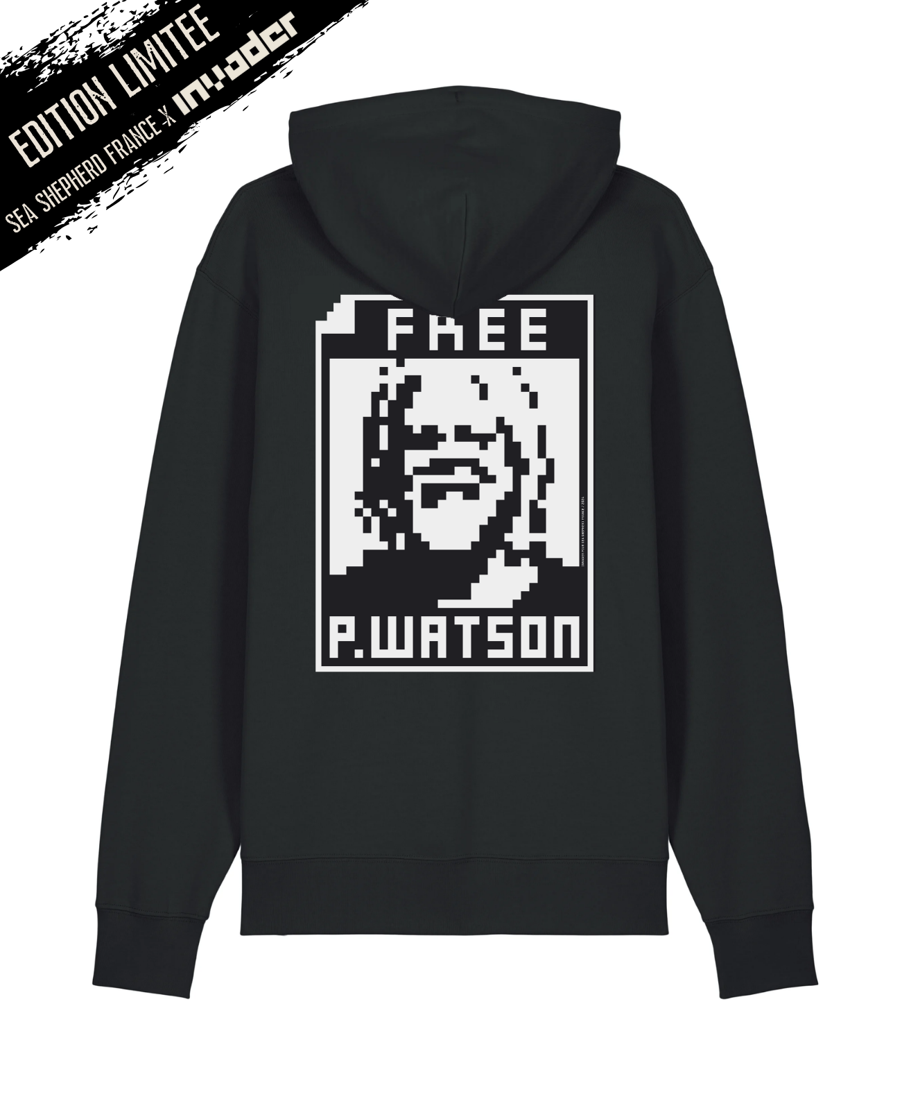 Sweat Unisexe Free Paul Watson x Invader