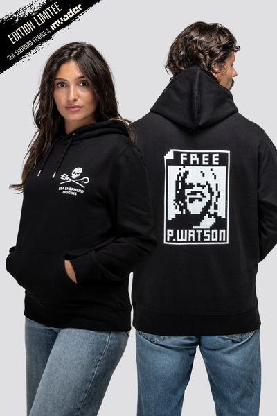 Sweat Unisexe Free Paul Watson x Invader