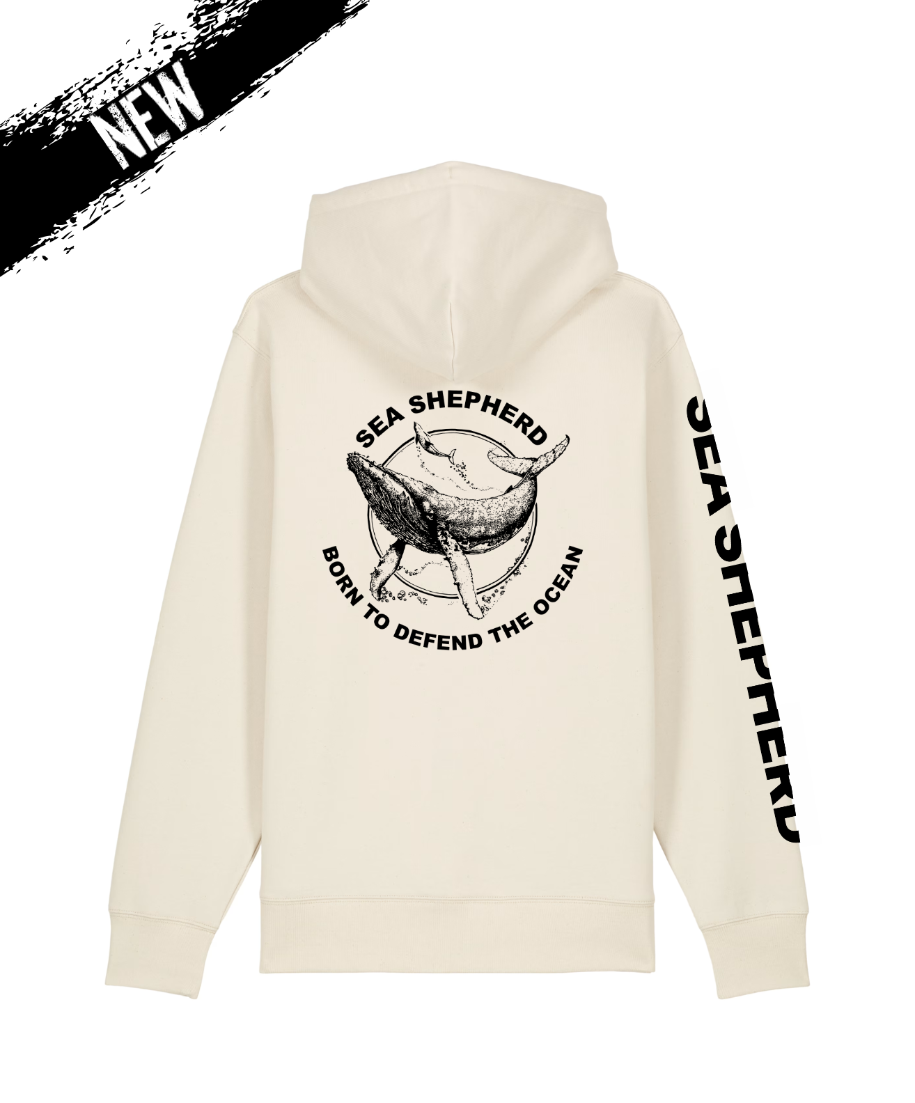 Sweat Zippé Unisexe Baleine Defend