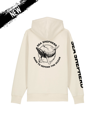 Sweat Zippé Unisexe Baleine Defend