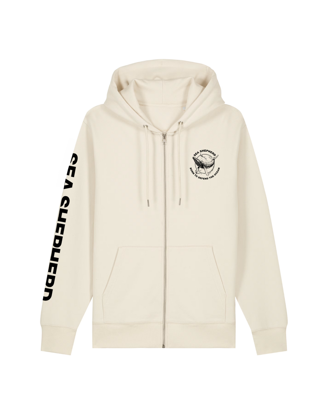 Sweat Zippé Unisexe Baleine Defend