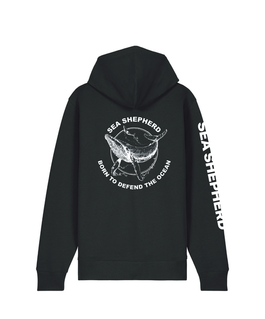 Sweat Zippé Unisexe Baleine Defend