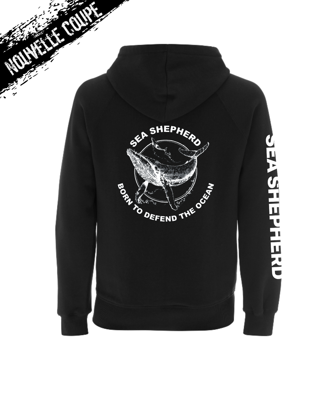 Sweat Zippe unisexe Baleine Defend Sea Shepherd France Boutique Officielle