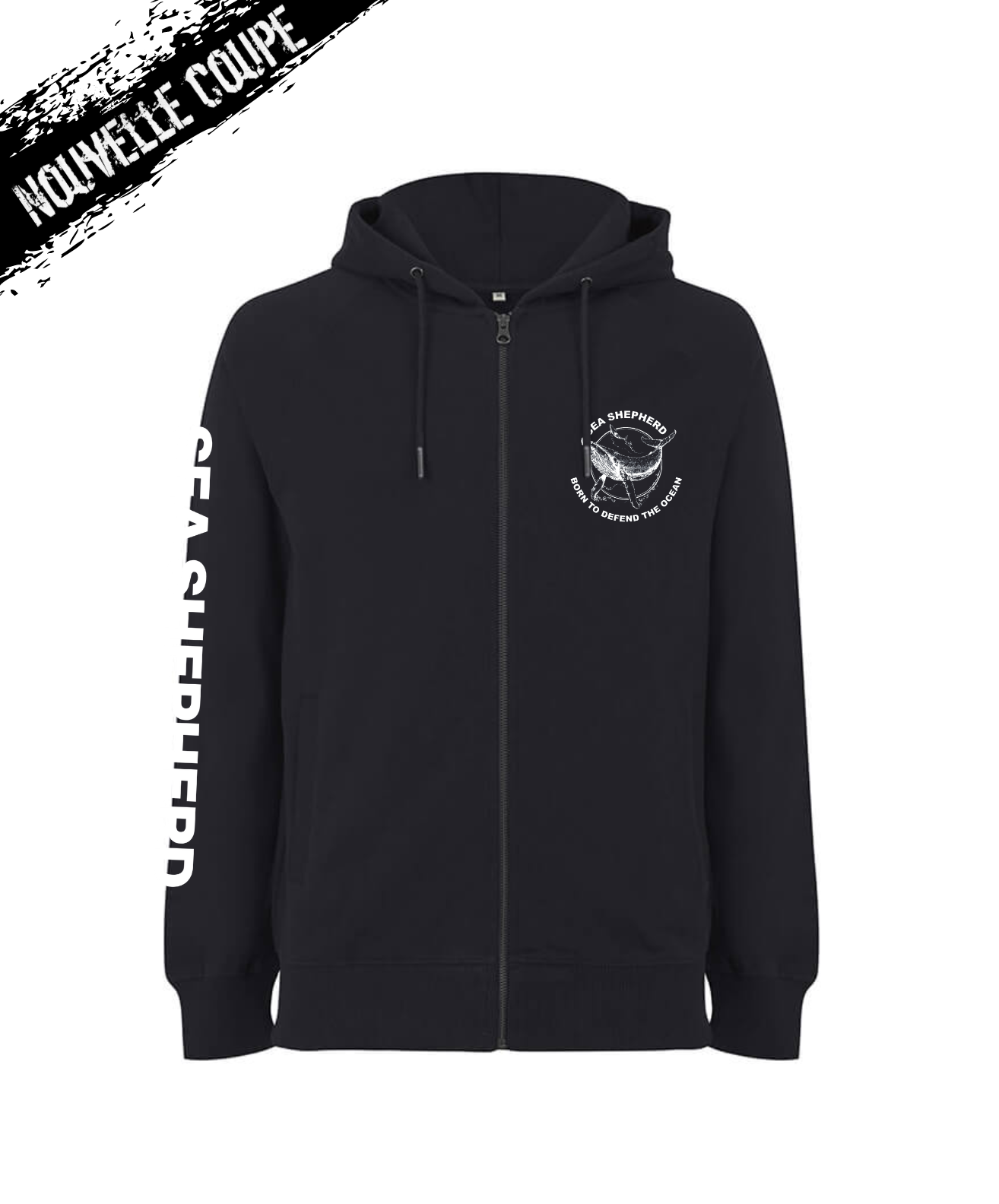 Sweat Zippé unisexe Baleine Defend