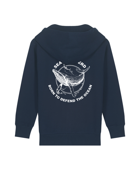Sweat Zippé Baleine Defend Kids