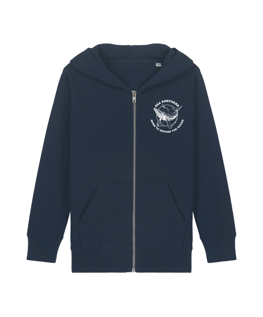 Sweat Zippé Baleine Defend Kids
