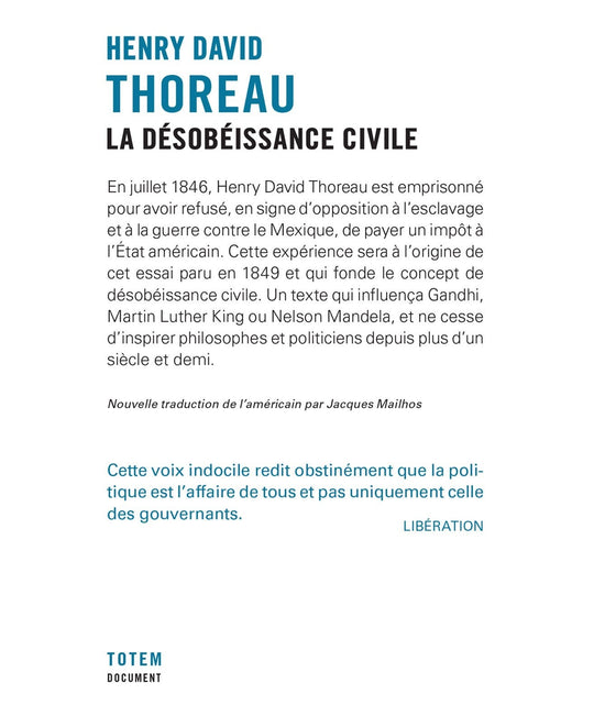 La Désobéissance Civile