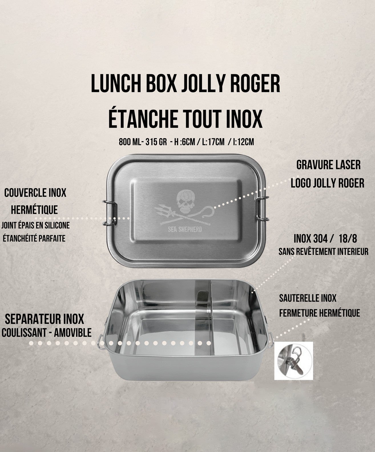 Lunch Box Sea Shepherd 800ml