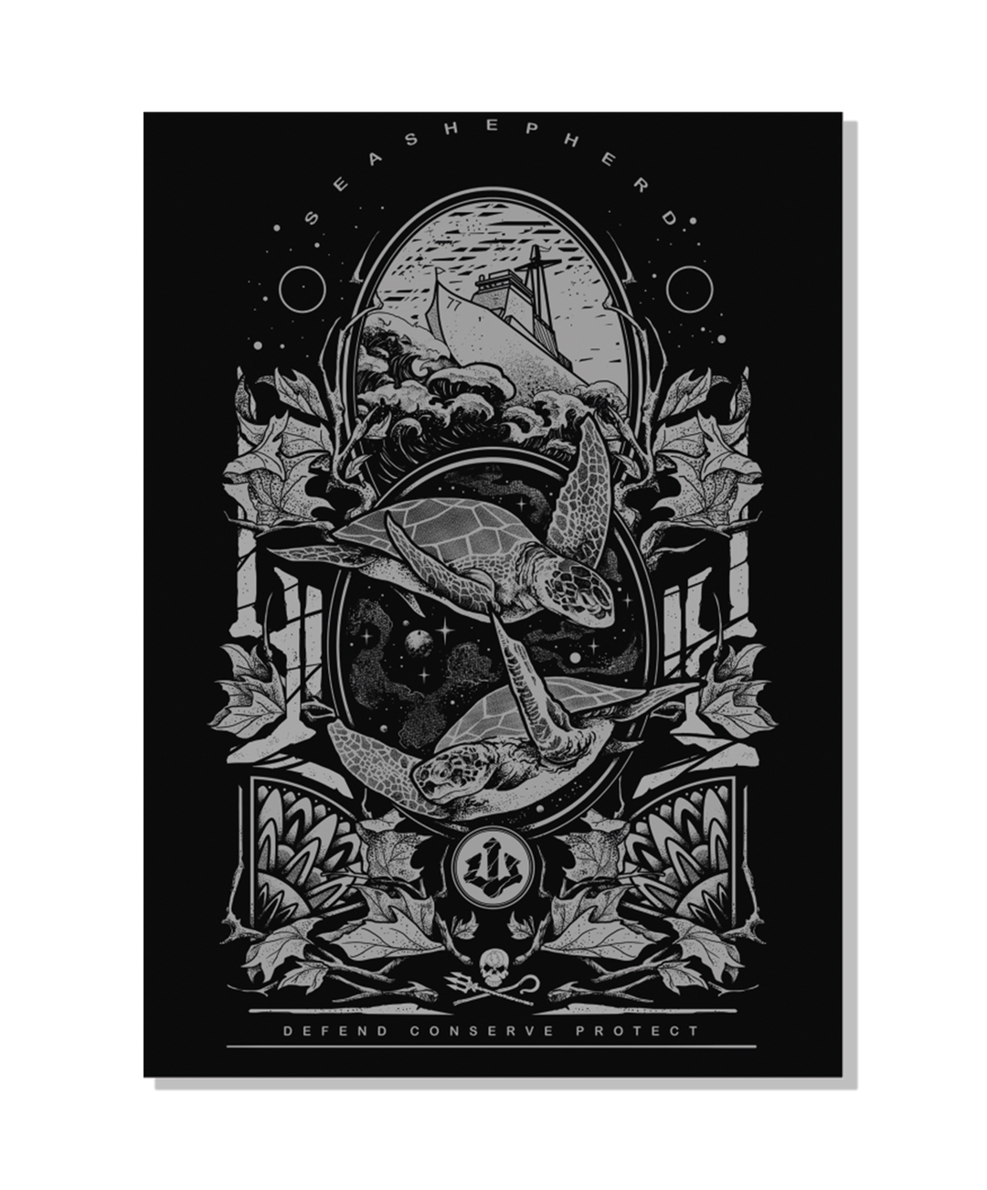 Autocollant Stay Close Tortues